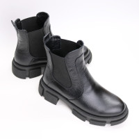 Челсі із чорної шкіри флотар Арт. 12-1/21074