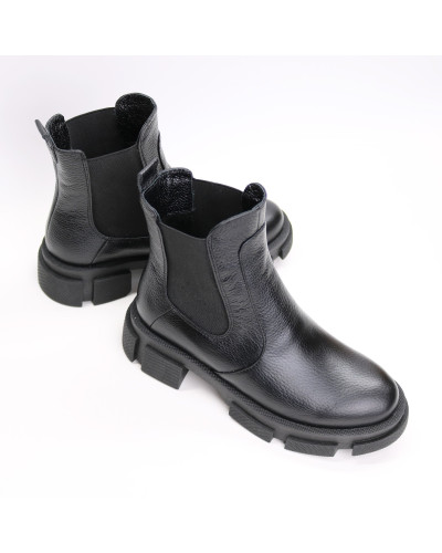 Челсі із чорної шкіри флотар Арт. 12-1/21074