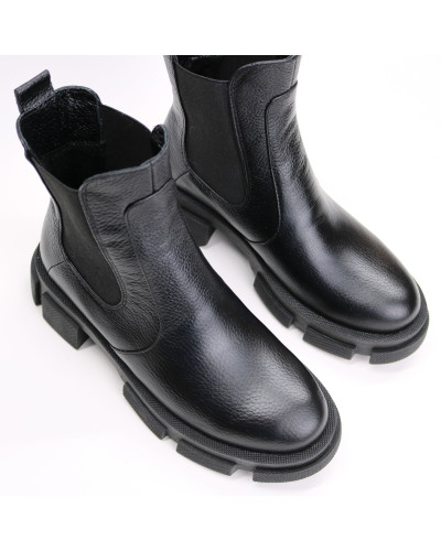 Челсі із чорної шкіри флотар Арт. 12-1/21074