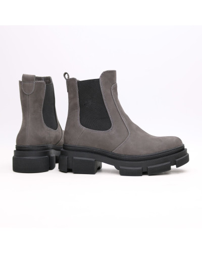 Челсі із сірого нубуку Арт. 12-1/260