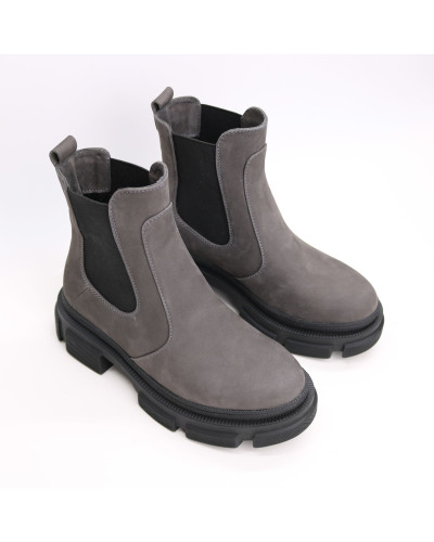 Челсі із сірого нубуку Арт. 12-1/260