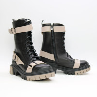 Черевики із чорної шкіри Арт. 12-30R/20