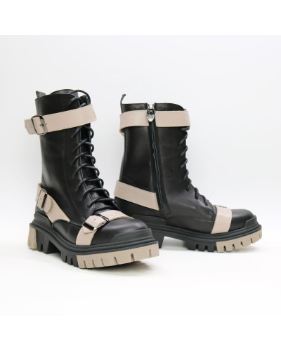 Черевики із чорної шкіри Арт. 12-30R/20