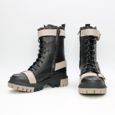 Черевики із чорної шкіри Арт. 12-30R/20