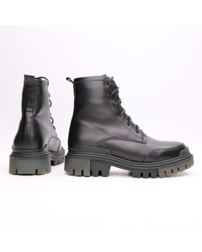 Черевики із чорної шкіри Арт. As-10/20