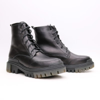 Черевики із чорної шкіри Арт. As-10/20 ДОП