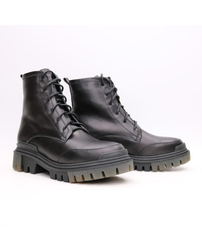 Черевики із чорної шкіри Арт. As-10/20