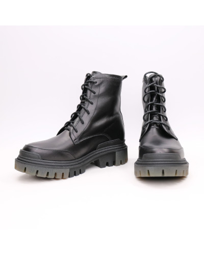 Черевики із чорної шкіри Арт. As-10/20