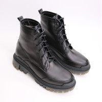 Черевики із чорної шкіри Арт. As-10/20 ДОП