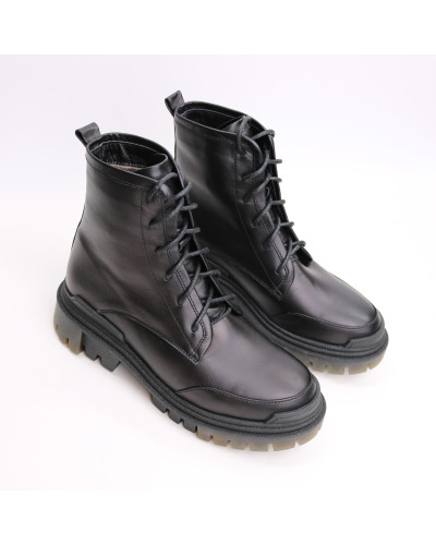 Черевики із чорної шкіри Арт. As-10/20