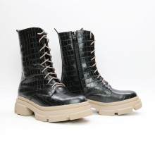 Чорні черевики під рептилію Арт. 12-30/260 (б/ф)