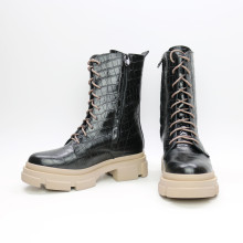 Чорні черевики під рептилію Арт. 12-30/260 (б/ф)