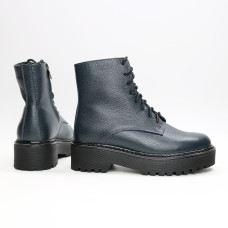 Черевики із синьої шкіри флотар Арт. As-8/22