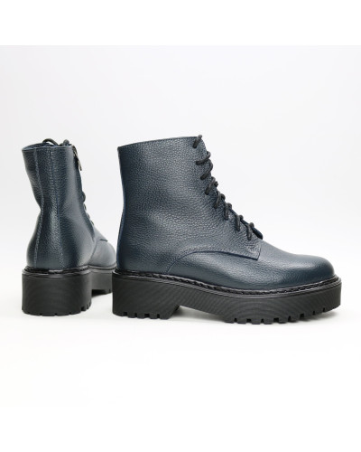 Черевики із синьої шкіри флотар Арт. As-8/22