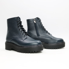 Черевики із синьої шкіри флотар Арт. As-8/22