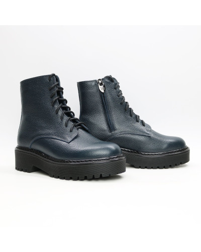 Черевики із синьої шкіри флотар Арт. As-8/22