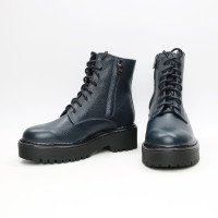 Черевики із синьої шкіри флотар Арт. As-8/22