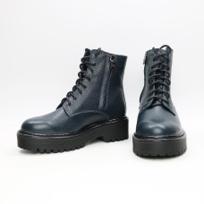 Черевики із синьої шкіри флотар Арт. As-8/22