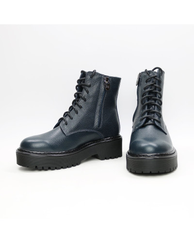 Черевики із синьої шкіри флотар Арт. As-8/22