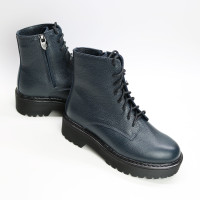 Черевики із синьої шкіри флотар Арт. As-8/22