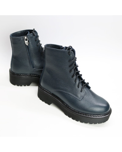 Черевики із синьої шкіри флотар Арт. As-8/22