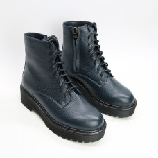 Черевики із синьої шкіри флотар Арт. As-8/22