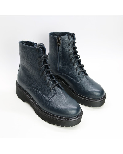 Черевики із синьої шкіри флотар Арт. As-8/22