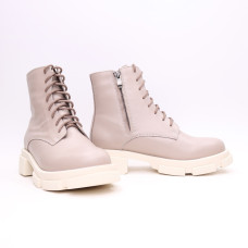 Черевики із бежевої шкіри Арт. As-8/21074
