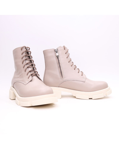 Черевики із бежевої шкіри Арт. As-8/21074