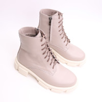 Черевики із бежевої шкіри Арт. As-8/21074