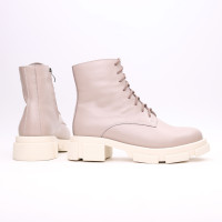 Черевики із бежевої шкіри Арт. As-8/21074