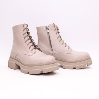 Черевики з бежевої шкіри Арт. As-8/260