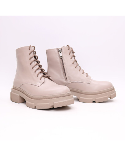 Черевики з бежевої шкіри Арт. As-8/260