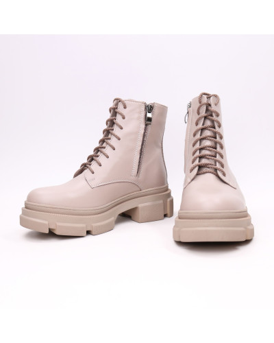 Черевики з бежевої шкіри Арт. As-8/260