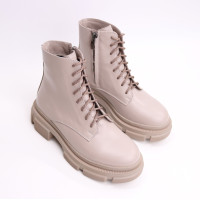 Черевики з бежевої шкіри Арт. As-8/260