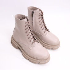 Черевики з бежевої шкіри Арт. As-8/260
