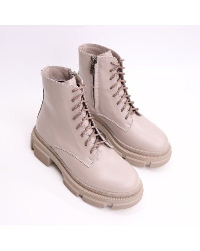 Черевики з бежевої шкіри Арт. As-8/260