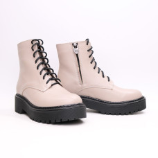 Черевики із бежевої шкіри Арт. As-8/22