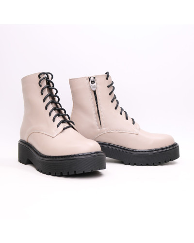 Черевики із бежевої шкіри Арт. As-8/22