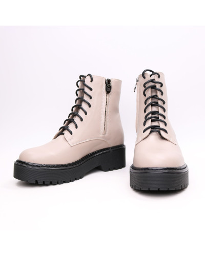 Черевики із бежевої шкіри Арт. As-8/22