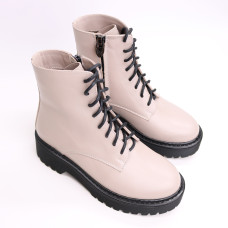 Черевики із бежевої шкіри Арт. As-8/22