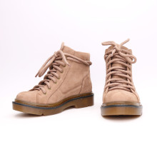 Ботинки со шнуровкой из нубука бежевого цвета Арт. 51-3/025