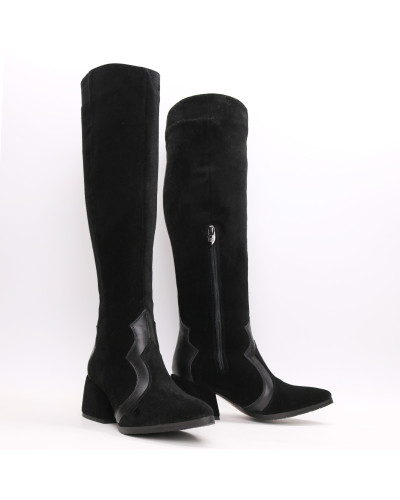 Чоботи чорного кольору Арт. 657-12/w324Ок