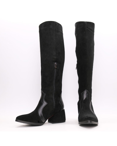 Чоботи чорного кольору Арт. 657-12/w324Ок