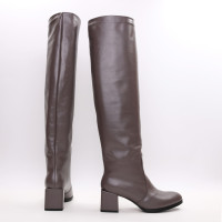 Класичні чоботи зі шкіри Арт.605-12/5501Ок