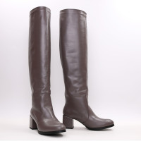 Класичні чоботи зі шкіри Арт.605-12/5501Ок