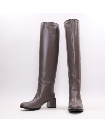 Класичні чоботи зі шкіри Арт.605-12/5501Ок