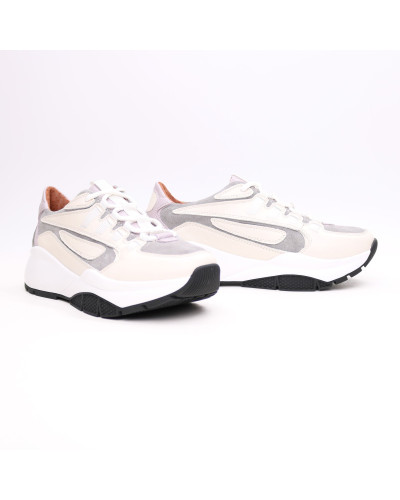 Кросівки з бежевої шкіри Арт. Kr-5/21974