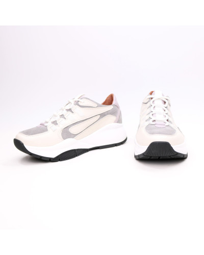 Кросівки з бежевої шкіри Арт. Kr-5/21974