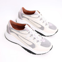 Кросівки з бежевої шкіри Арт. Kr-5/21974